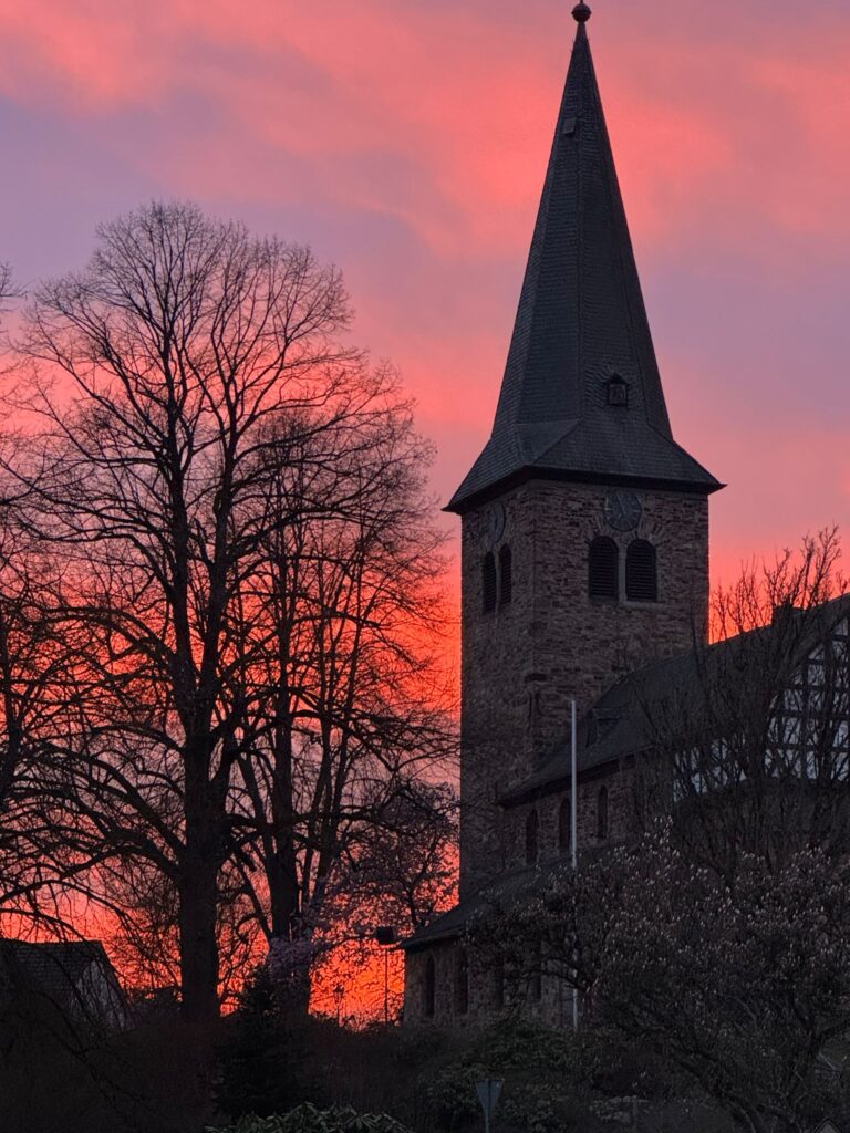 Schöne Aussicht während der Chorprobe
